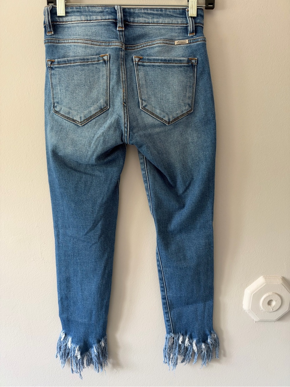 KanCan Dalton Mid-Rise Fringe Ankle Skinny Jeans - Picture 6 of 8